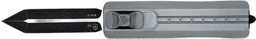 SLIDER 2.75" GREY BLK DGGR D2TEMPLAR KNIFE SMALL OTF SIDE