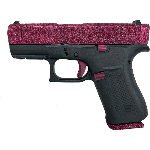 Glock 43X 9mm Luger Pistol 3.41" Barrel 10+1 Round Black Cherry Glitter