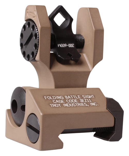 Troy Industries DOA Rear Folding BattleSight Dioptic Flat Dark Earth AR-15