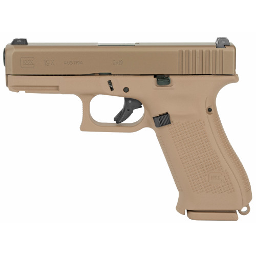 Glock 19X 9mm Pistol 4.02" Barrel 19+17 Round Coyote - Image 1 Glock 19X 9mm Pistol 4.02" Barrel 19+17 Round Coyote - Image 1