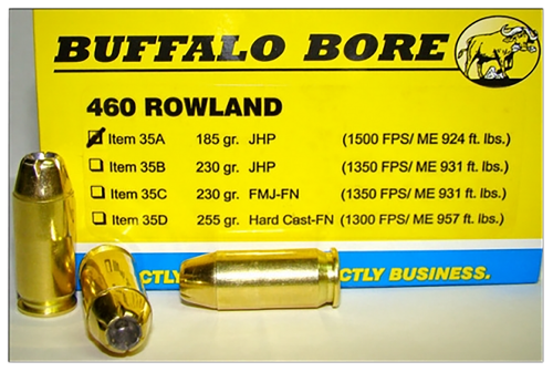 Buffalo Bore 460 Rowland Ammo 185 Grain Jacketed Hollow Point Box of 20
