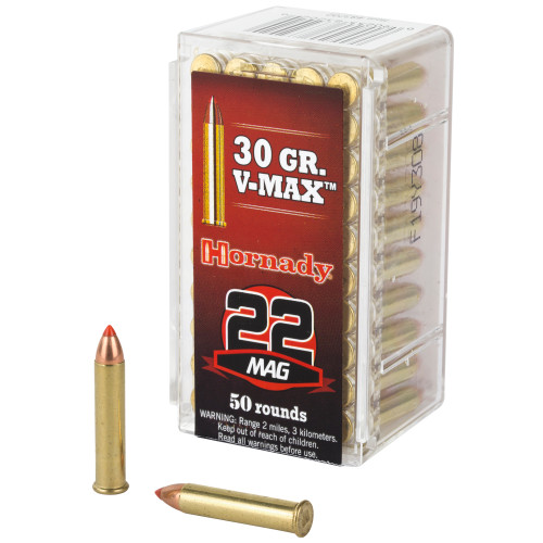Hornady Rimfire Ammo .22 WMR 30gr VMAX 50/Box
