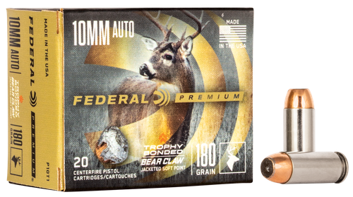 Federal Premium Vital-Shok 10mm Auto Ammo 180 Grain JSP Box of 20