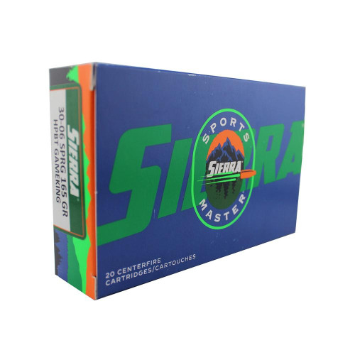Sierra Sports Master .30-06 Springfield Ammo 165 Grain HPBT Box of 20