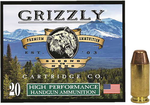 Grizzly Ammo GC40SW5 40S&W 200 Grain Full Metal Jacket Flat Point Box of 20