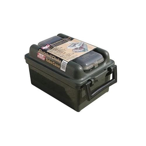 MTM Shotshell and Choke Tube Box with Handle 12 Gauge 2-3/4", 3" 100-Round Plastic Forest Green