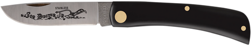 Case Sod Buster Jr Pocket Knife 2.8" Drop Point Stainless Steel Blade Black Synthetic Handle