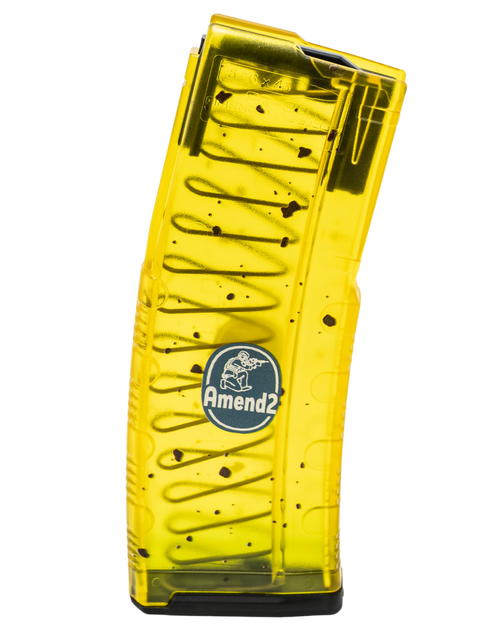 Amend2 556MODCBAN30 MOD-C Banana Magazine 30+1 5.56 NATO for AR-15 Yellow/Green Polymer