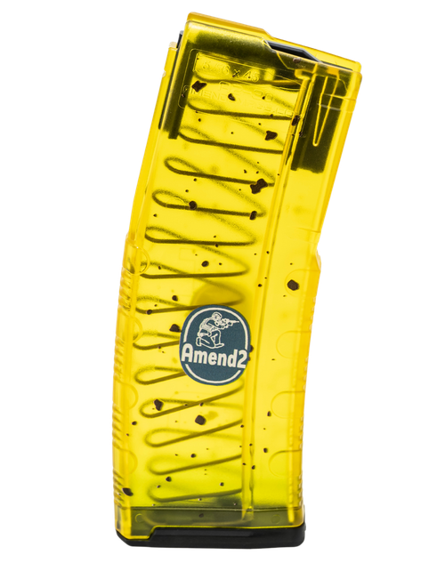 Amend2 556MODCBAN30 MOD-C Banana Magazine 30+1 5.56 NATO for AR-15 Yellow/Green Polymer