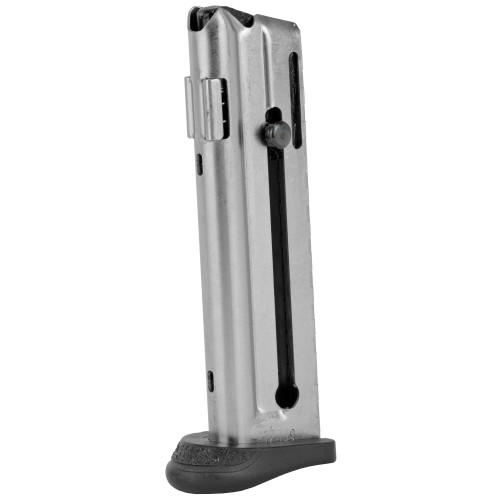 Walther Magazine P22 Q-Style 22 Long Rifle 10-Round Steel Nickel Plated with Finger Rest - Image 1