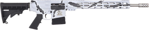 Great Lakes Firearms & Ammo AR10 Rifle 6.5CM 20" Stainless Steel Snow Camo