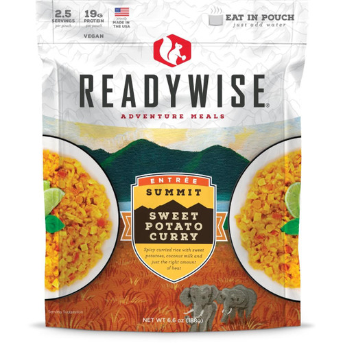 Readywise Summit Sweet Potato Curry Freeze Dried Food 6.6 oz