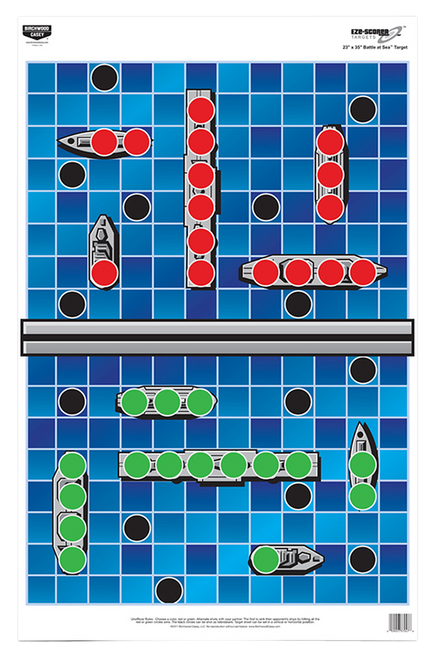 Birchwood Casey EZE-Scorer 23" x 35" Battle At Sea Paper Target 5PK