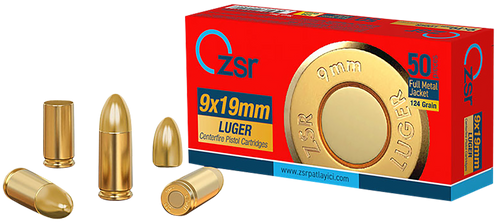 Ammo Inc ZSR 9mm 124gr Full Metal Jacket 50/20