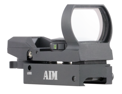 Aim Sports RT4WF1 Reflex Sight 1x 24mm x 34mm Red/Green Multi-Reticle Matte Black