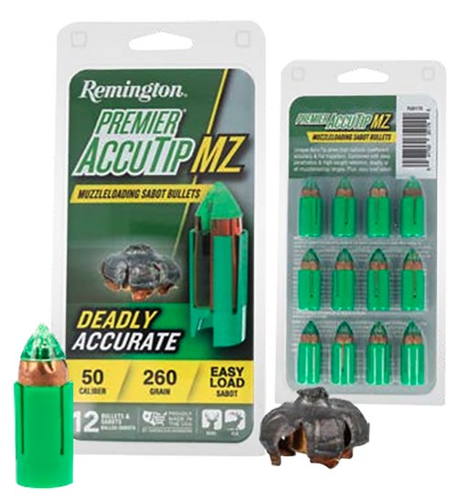 Remington R20179 AccuTip 260gr Sabot Slug 50 Cal 12/12
