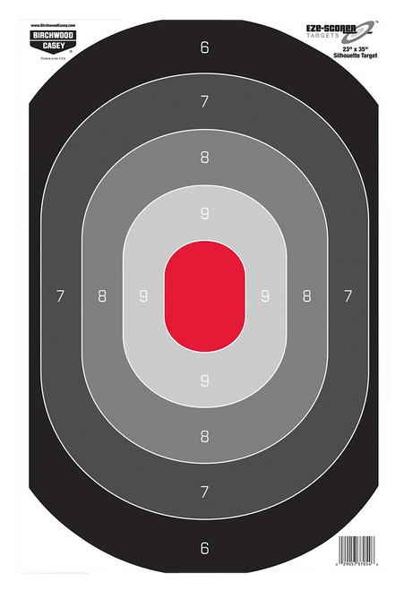 Birchwood Casey Eze-Scorer Oval Silhouette 23" x 35" Target 5PK