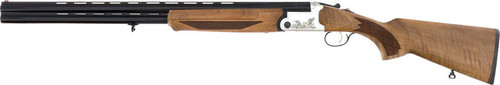 Iver Johnson 600LW Over Under 12 Gauge Shotgun 30" Barrel Silver Receiver Black Walnut Stock