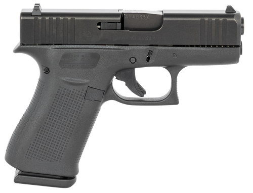 Glock G43X 9mm Luger Pistol 3.41" Barrel 10+1 Round Black (Slimline Design, nDLC Finish)