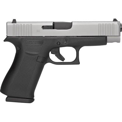 Glock 48 9mm Luger Pistol 4.17" Barrel 10+1 Round Silver Slide Black Frame