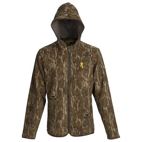 Browning Men's Fleece 2.0 Jacket Mossy Oak Bottomland Camo 2XL