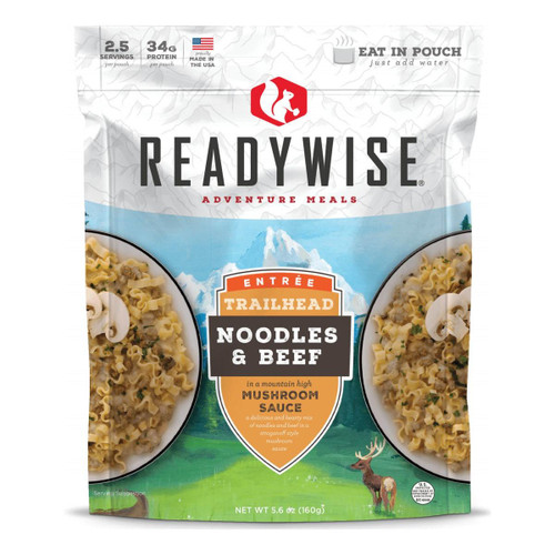 Readywise Trailhead Noodles & Beef Freeze Dried Food 5.6 oz