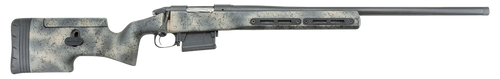 Bergara Premier Ridgeback Bolt Action Rifle 6.5 PRC 26" Barrel Graphite Black Receiver Woodland Camo Stock