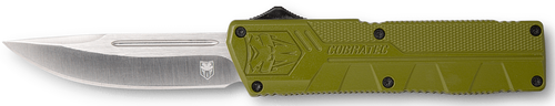 Cobratec Lightweight OD Green OTF Knife, 3.25" Blade