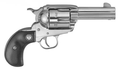 Ruger Vaquero 45 Auto Revolver 3.75" Stainless Barrel 6 Round Black Laminate Grip
