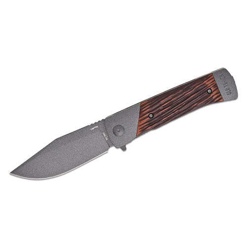 Old Timer Frontier Manual Folding Knife 3-1/2 Inch Clip Point Blade Rosewood