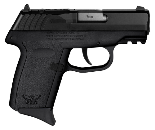 SCCY CPX-2 RDR 9mm Luger Pistol 3.1" Barrel 10+1 Round Black Slide Black Frame