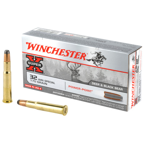 Winchester Power Point 32 Winchester Special Ammo 170 Grain Jacketed Soft Point Box of 20 - Image 1