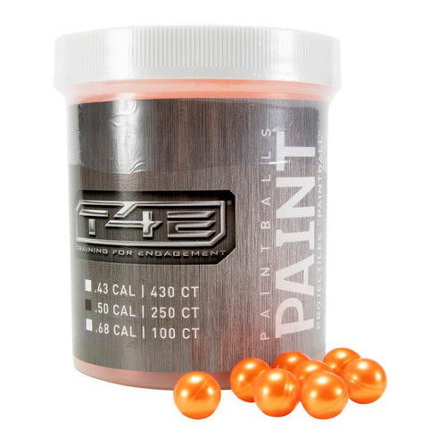 Umarex T4E Paintballs .50 Caliber Ammo 250 Count Orange