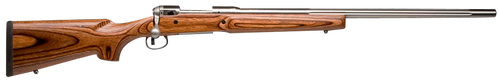 Savage Arms 18470 Varminter Bolt Action Rifle 308 Winchester 26" Matte Stainless Barrel Satin Brown Stock