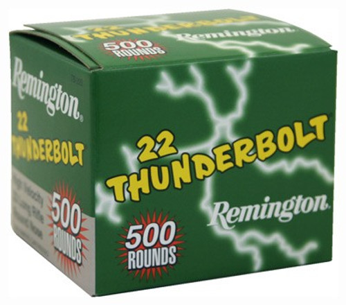 Remington Thunderbolt .22 Long Rifle Ammo 40 Grain Plated Lead Round Nose 5000 Rounds