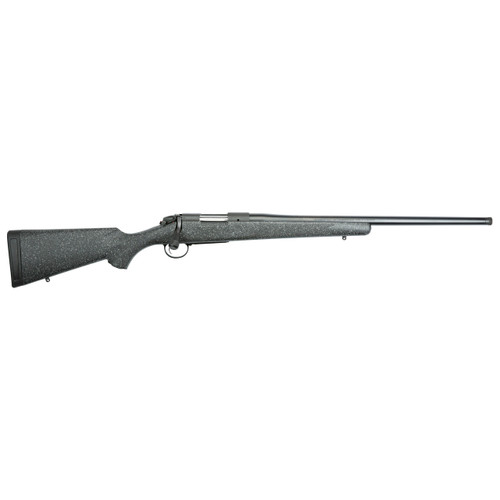 Bergara B-14 Ridge Bolt Action Rifle 6.5 Creedmoor 22" Cerakote Black Threaded Barrel Blued Frame Black/Gray Field Stock
