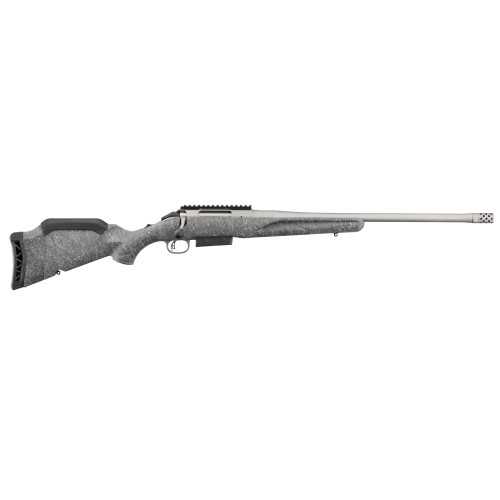 Ruger American Rifle Generation II 450 Bushmaster 20" Threaded Barrel Gray Splatter Stock