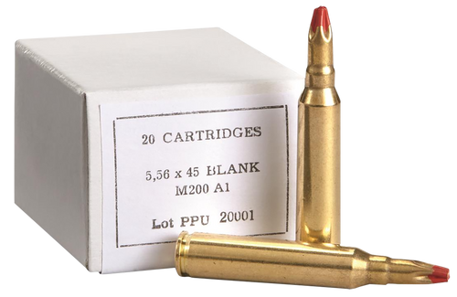PPU PPB556A1 Blank Ammo 5.56x45mm NATO Box of 20