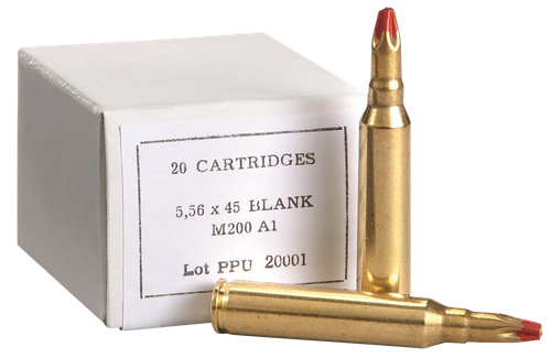 PPU PPB556A1 Blank Ammo 5.56x45mm NATO Box of 20