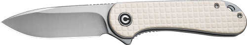 IVORY G10/SATIN D2 LINER LOCK!CIVIVI KNIFE ELEMENTUM 2.96"