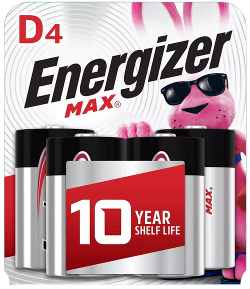 Energizer E95BP4 Battery 1.5 Volt Alkaline 12 Pack