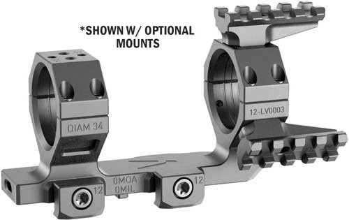 Audere Levitas Cantilever Scope Mount 34mm 0 MOA