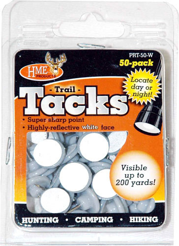 Hme Products Trail Tacks 50-Pack White Reflective