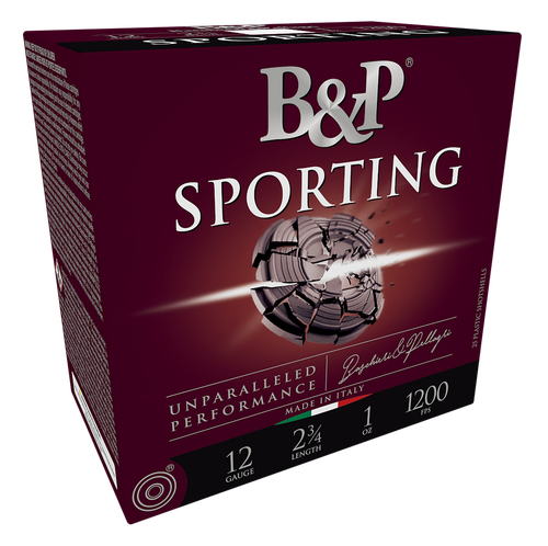 B&P Competition One 12 Gauge Ammo 2-3/4" #7-1/2 Lead Shot 1 oz Case of 250 (Gordon Technology, Double Shock Absorber)