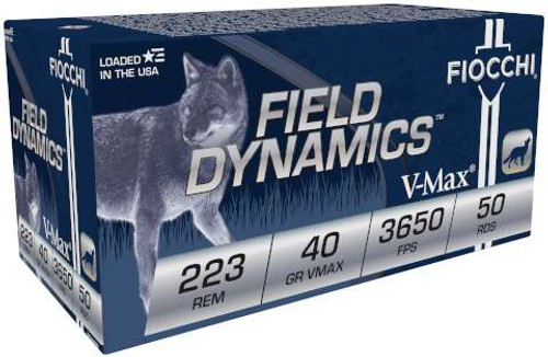 Fiocchi Extrema .223 Remington Ammo 40 Grain V-Max 50/Box