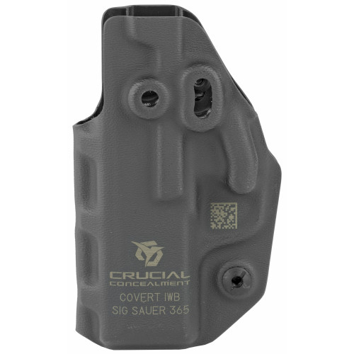Crucial Holster Covert IWB Holster Ambidextrous Sig Sauer P365 Kydex Black