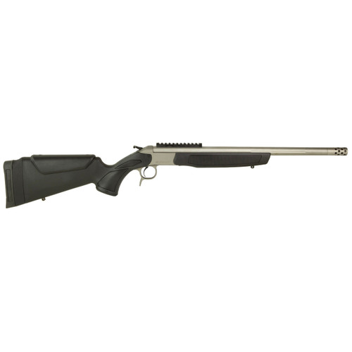 CVA Scout TD Single Shot Rifle .360 Buckhammer 20" Threaded Stainless Barrel Black Stock