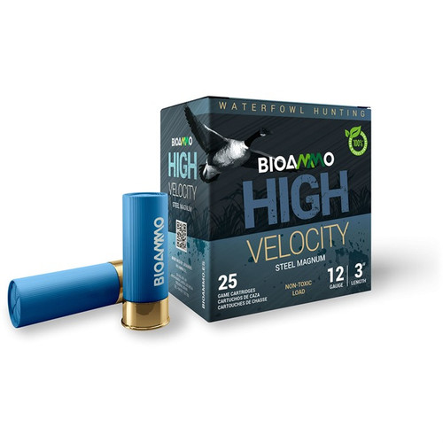 HIGH VELOCITY STEEL MAGNUM 12 GAUGE 3'' 1-1/8OZ #4 SHOT 25/BX HIGH VELOCITY STEEL MAGNUM 12 GAUGE 3'' 1-1/8OZ #4 SHOT 25/BX