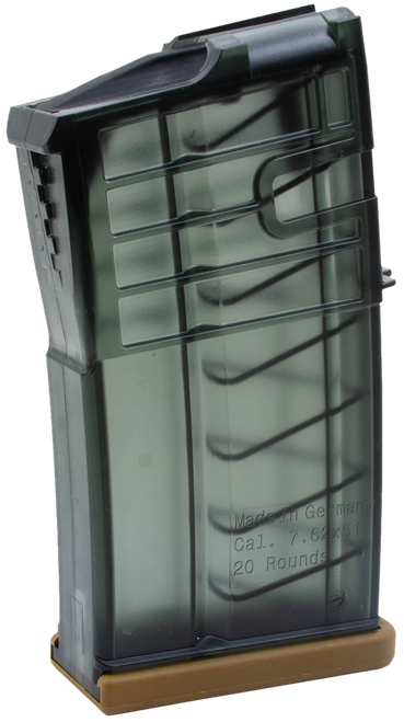Heckler & Koch 417 7.62mm 20-Round Magazine Clear Smoke Polymer