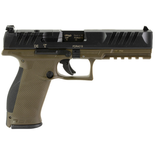 Walther PDP FS 9mm Luger Pistol 5" Barrel 18+1 Round Green Optic Ready